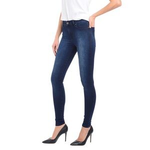 Mott & Bow Blue Denim High Rise Skinny Ankle Jeans Size 32W 30L